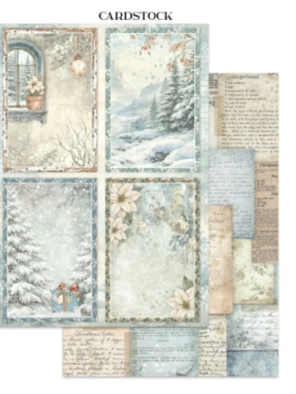 Stamperia White Christmas Collection Junk Journal Book NWT New Release